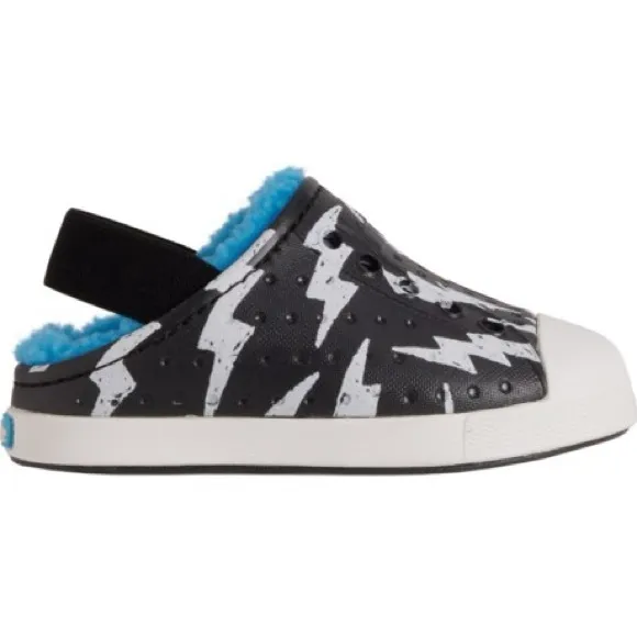 Native Jefferson Cozy Glow Slip-On Shoes - Size C7/EU 23 - Black/Blue - NWB