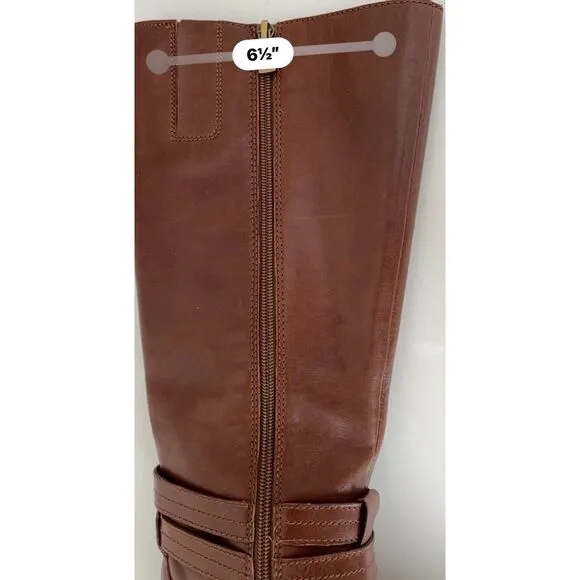 Naturalizer Reid brown leather riding boot. Size 8.5.