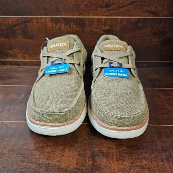 Nautica Barber Canvas Lace-Up Casual Navtech Boat Sneaker Mens Size 10