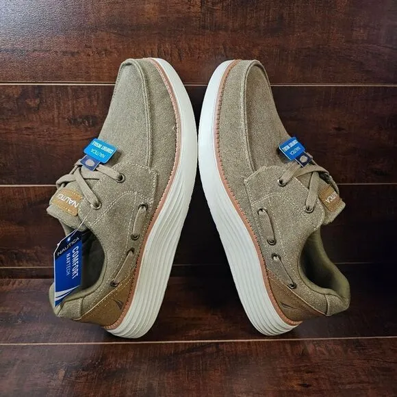 Nautica Barber Canvas Lace-Up Casual Navtech Boat Sneaker Mens Size 10