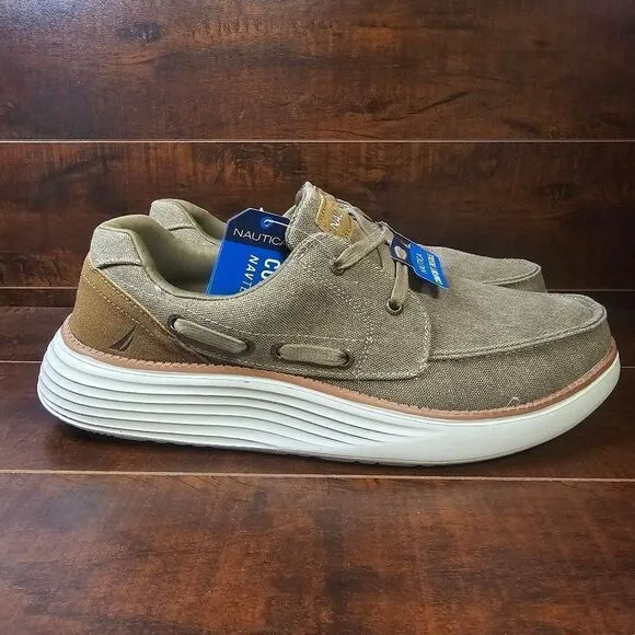 Nautica Barber Canvas Lace-Up Casual Navtech Boat Sneaker Mens Size 10