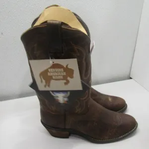 NEW ABILENE Men's Bison Leather Western Boots Sz.10