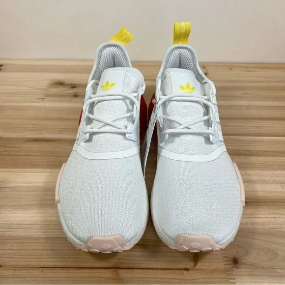 NEW Adidas NMD R1 womens running shoes 9.5 White Almost blue vivid
