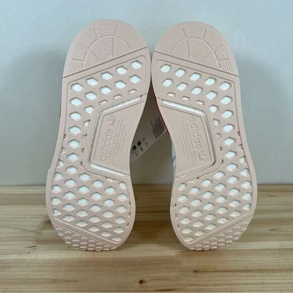 NEW Adidas NMD R1 womens running shoes 9.5 White Almost blue vivid
