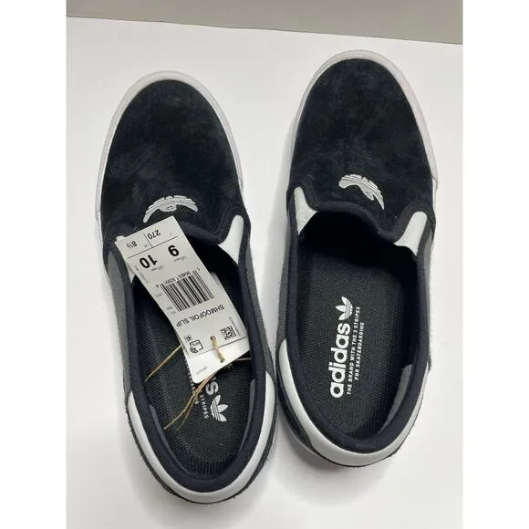 NEW Adidas Shmoofoil Slip-On Shoes Mens 9 Womens 10 Black