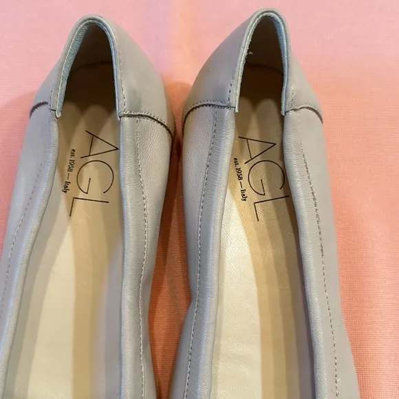New AGL Leather Flat Shoes. Size EU 39.5/US 9.
