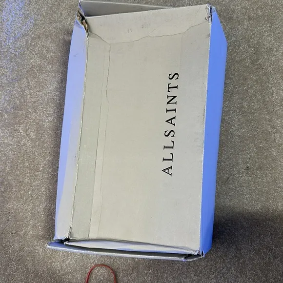 NEW ALLSAINTS Sapphire Loafer in Black LEATHER FLAT SHOES