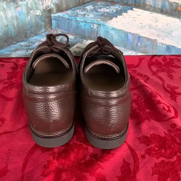 NEW! Apex Lexington LT910M Oxfords Brown Leather Men's 11 X-Wide