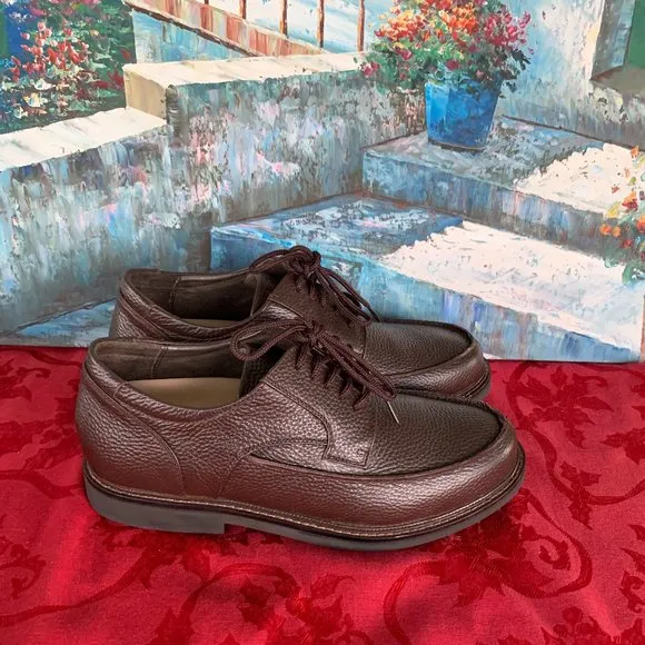 NEW! Apex Lexington LT910M Oxfords Brown Leather Men's 11 X-Wide