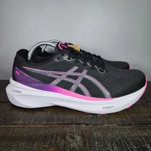 NEW ASICS Gel Kayano 30 Womens Size 11 WIDE Running Shoes Black Purple 1012B503