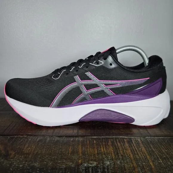 NEW ASICS Gel Kayano 30 Womens Size 11 WIDE Running Shoes Black Purple 1012B503