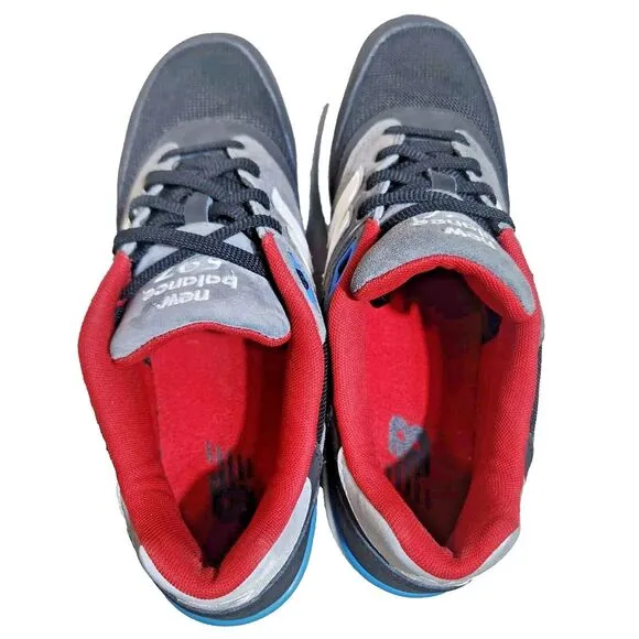 New Balance 597 Shoes Mens 10‎ Black Red Blue Skater Streetware Sneaker ML597VAC