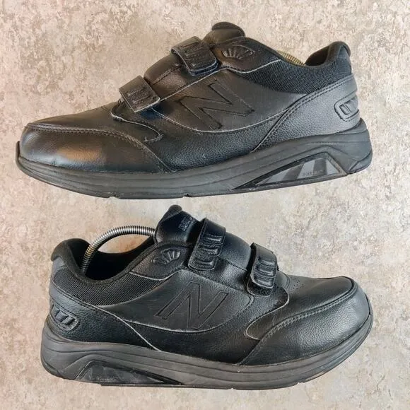 New Balance 928 V3 Men’s 11 4E Walking Shoes Hook &amp; Loop MW928HB3 Black Leather