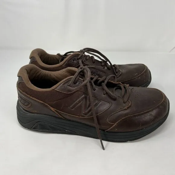 New Balance 928v3 Men’s Size 10 2E Wide Brown Leather Walking Shoes Rollbar
