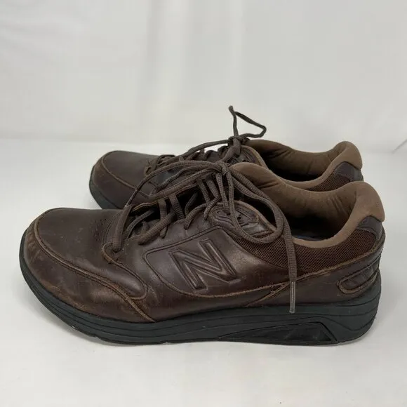 New Balance 928v3 Men’s Size 10 2E Wide Brown Leather Walking Shoes Rollbar
