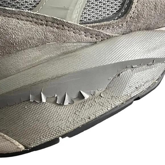 New Balance 990v5 Men’s Shoes Size 10.5 2E Wide Grey M990GL5 USA NO INSOLES