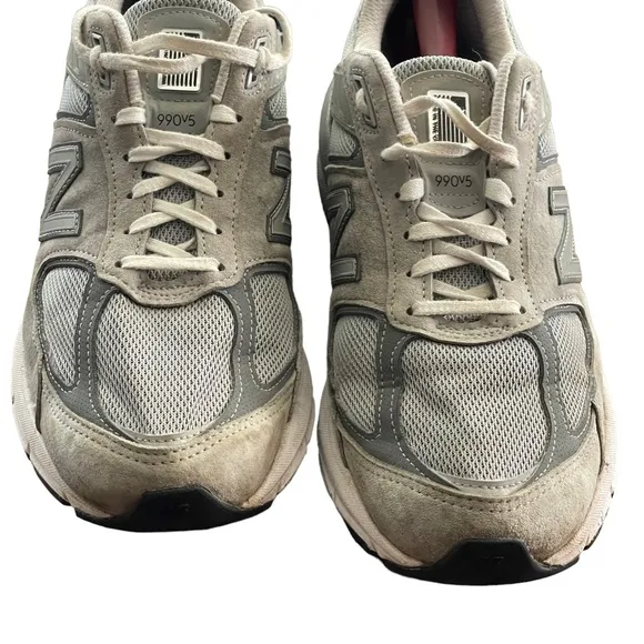 New Balance 990v5 Men’s Shoes Size 10.5 2E Wide Grey M990GL5 USA NO INSOLES
