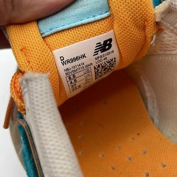 New Balance 996 - Classic Athletic Sneakers Shoes - Biege Orange - 6.5
