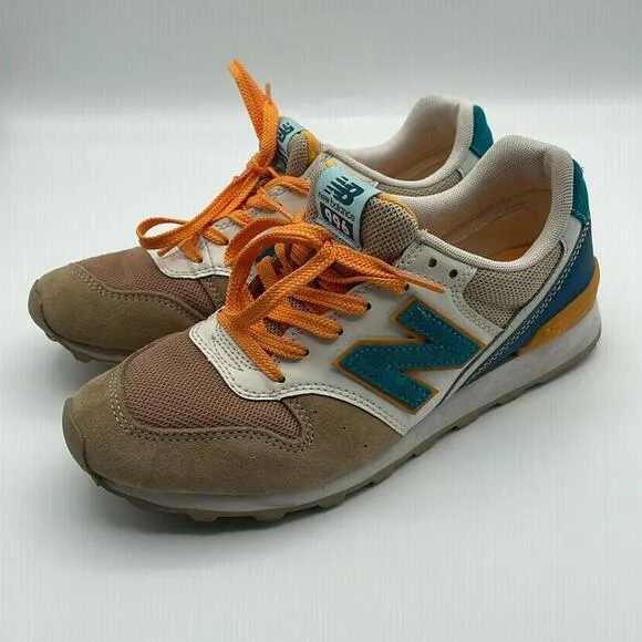 New Balance 996 - Classic Athletic Sneakers Shoes - Biege Orange - 6.5