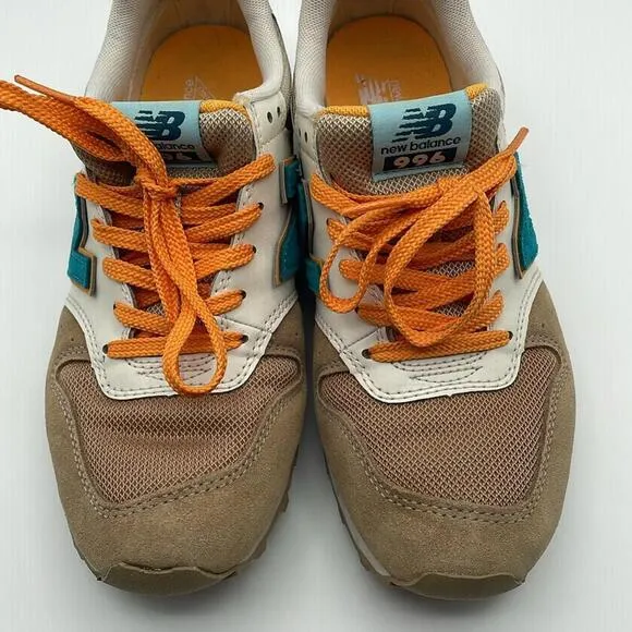 New Balance 996 - Classic Athletic Sneakers Shoes - Biege Orange - 6.5