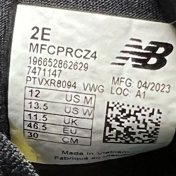 New Balance FuelCell Propel v4 Running Shoes in Black Harbor Grey WIDE Width 2E
