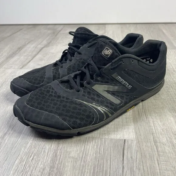 New Balance Minimus Men's Size 14 2E (Wide) Running Shoes Triple Black MX20 H