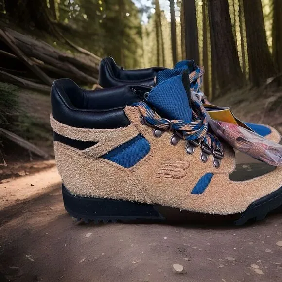 New Balance Rainier Low Hiking Shoes /‎ Beige Blue / URAINAA  Mens 5 Women's 7