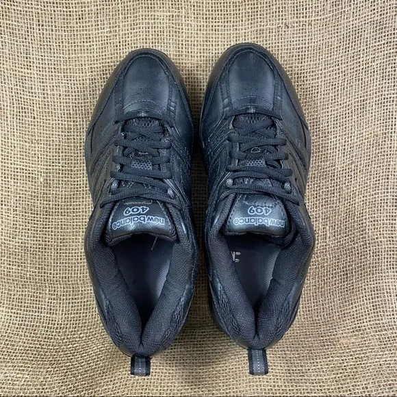 New Balance Running Walking 409 Black Cross Training Shoes Size 9.5 Wide 4E