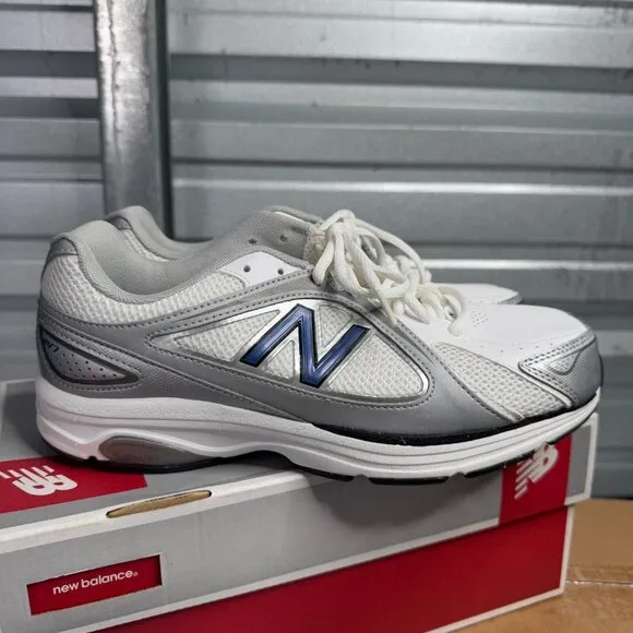 New Balance Sneakers Mens 8.5 4E X-Wide White Blue Walking MW847WN Shoes NEW