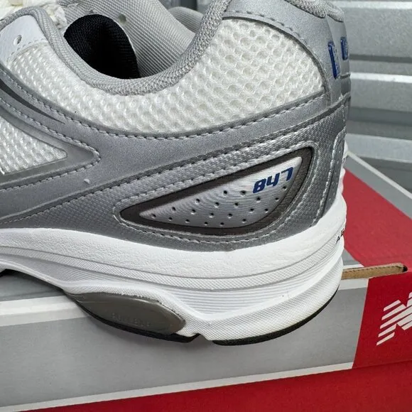 New Balance Sneakers Mens 8.5 4E X-Wide White Blue Walking MW847WN Shoes NEW