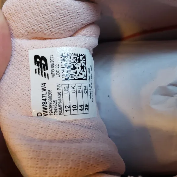 New Balance Women's Gray And Pink Shoes Size 12D