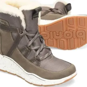 new Bionica Olesha All-Weather Boots Waterproof For Women in Taupe Green 69S3