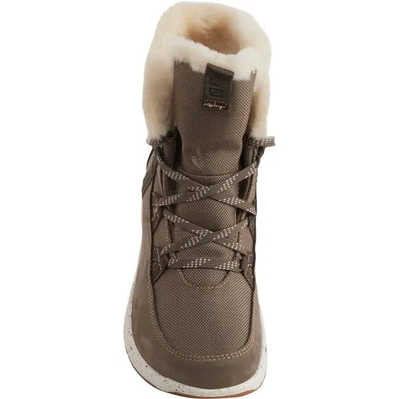 new Bionica Olesha All-Weather Boots Waterproof For Women in Taupe Green 69S3