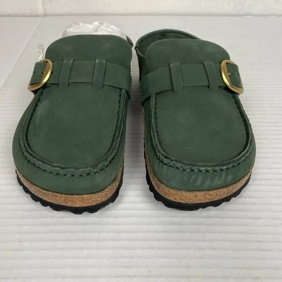 New Birkenstock Buckley‎ Nubuck Leather Clog EU36 Thyme Narrow Fit 1025348