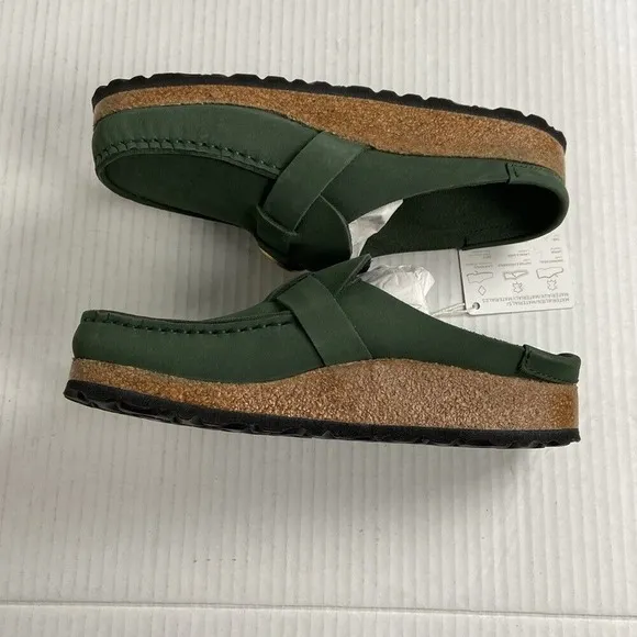 New Birkenstock Buckley‎ Nubuck Leather Clog EU36 Thyme Narrow Fit 1025348