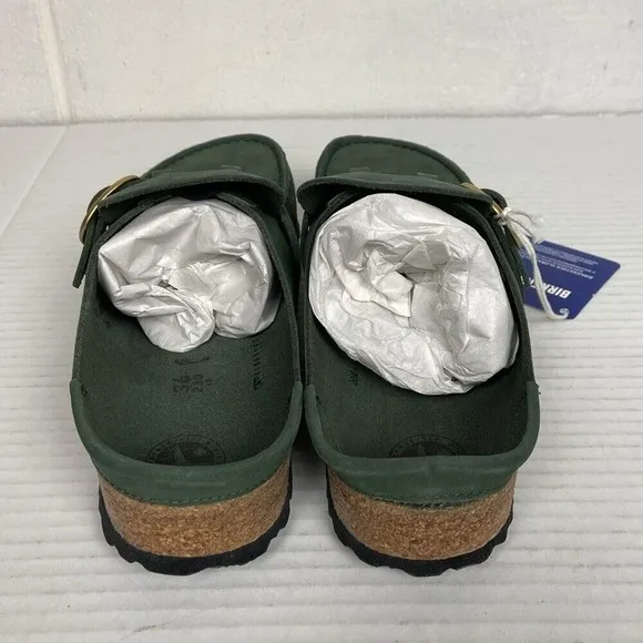 New Birkenstock Buckley‎ Nubuck Leather Clog EU36 Thyme Narrow Fit 1025348