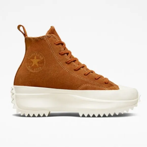 🌼New CONVERSE HI HI Chucks Run Star Hike Amber Platform High Top Sneakers 6.5