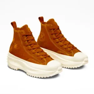 🌼New CONVERSE HI HI Chucks Run Star Hike Amber Platform High Top Sneakers 6.5