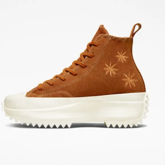 🌼New CONVERSE HI HI Chucks Run Star Hike Amber Platform High Top Sneakers 6.5