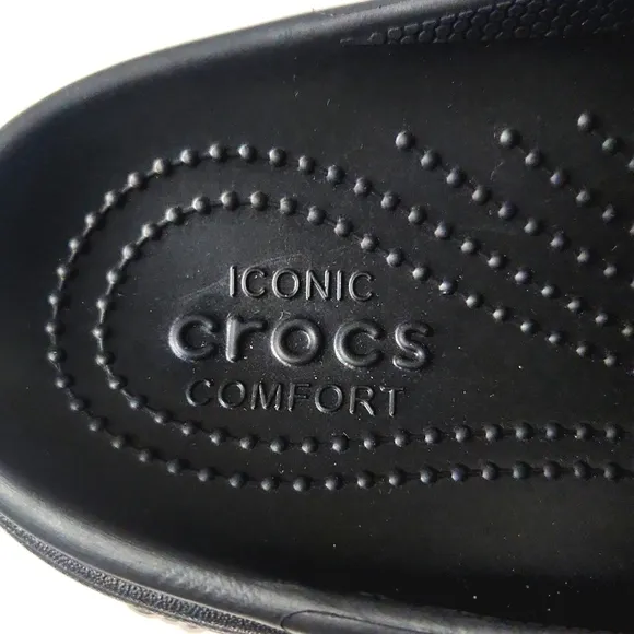 NEW! Crocs Siren Studded Platform Clog Slip-On Black Shoes
