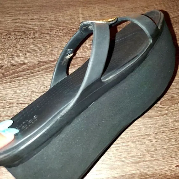 NEW Crocs slides size 9 with 2 inch orthopedic elevation under left foot only.