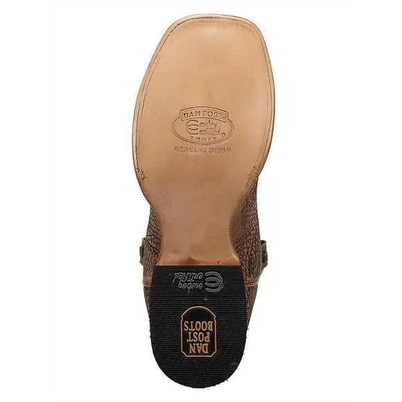 NEW DAN POST. men's murray bison cowboy certified boot in honey