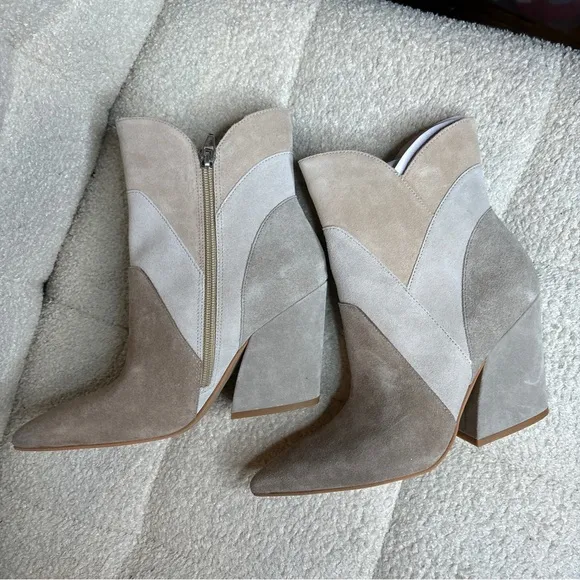 NEW Dolce Vita Neena Colorblock Suede Bootie