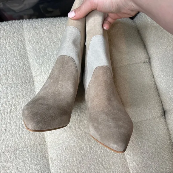 NEW Dolce Vita Neena Colorblock Suede Bootie