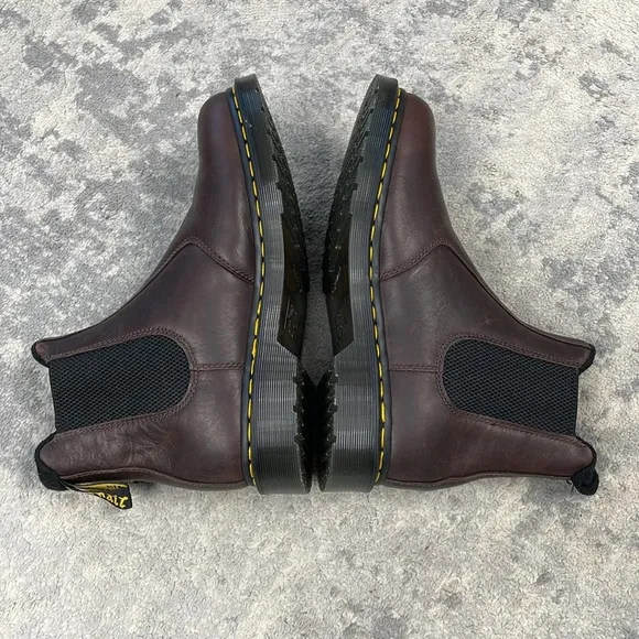 New Dr Martens Bex Crazy Horse Chelsea Boots Brown Distressed 2976 Womens Sz 11