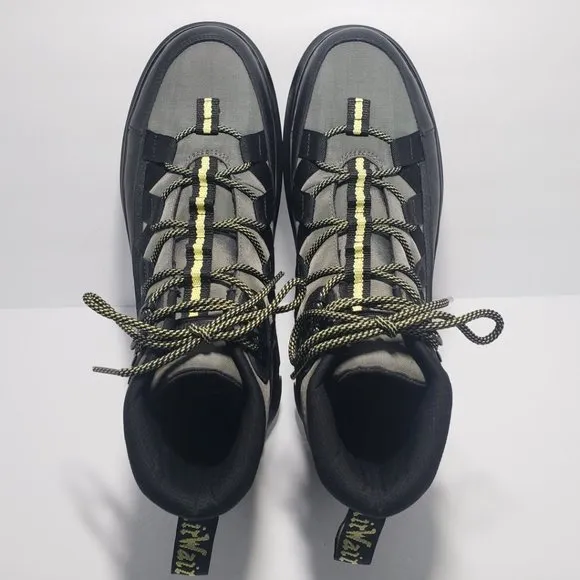 NEW Dr. Martens Boury Casual / Work Boots Lace Up Black Gray Men's Size 13