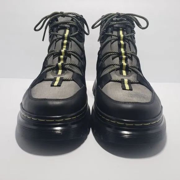 NEW Dr. Martens Boury Casual / Work Boots Lace Up Black Gray Men's Size 13