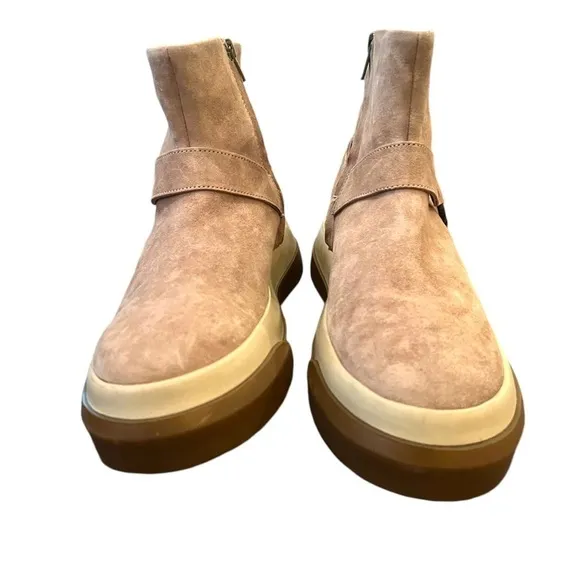 New ▶️ Free People ◀️ Bodhi Harness Sneaker Bootie Suede Size 6.5