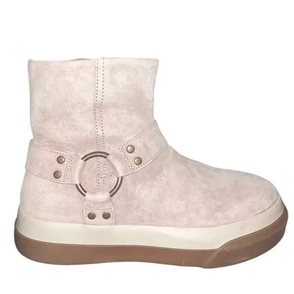 New ▶️ Free People ◀️ Bodhi Harness Sneaker Bootie Suede Size 6.5