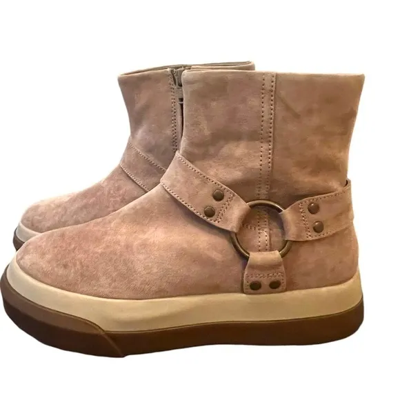 New ▶️ Free People ◀️ Bodhi Harness Sneaker Bootie Suede Size 6.5